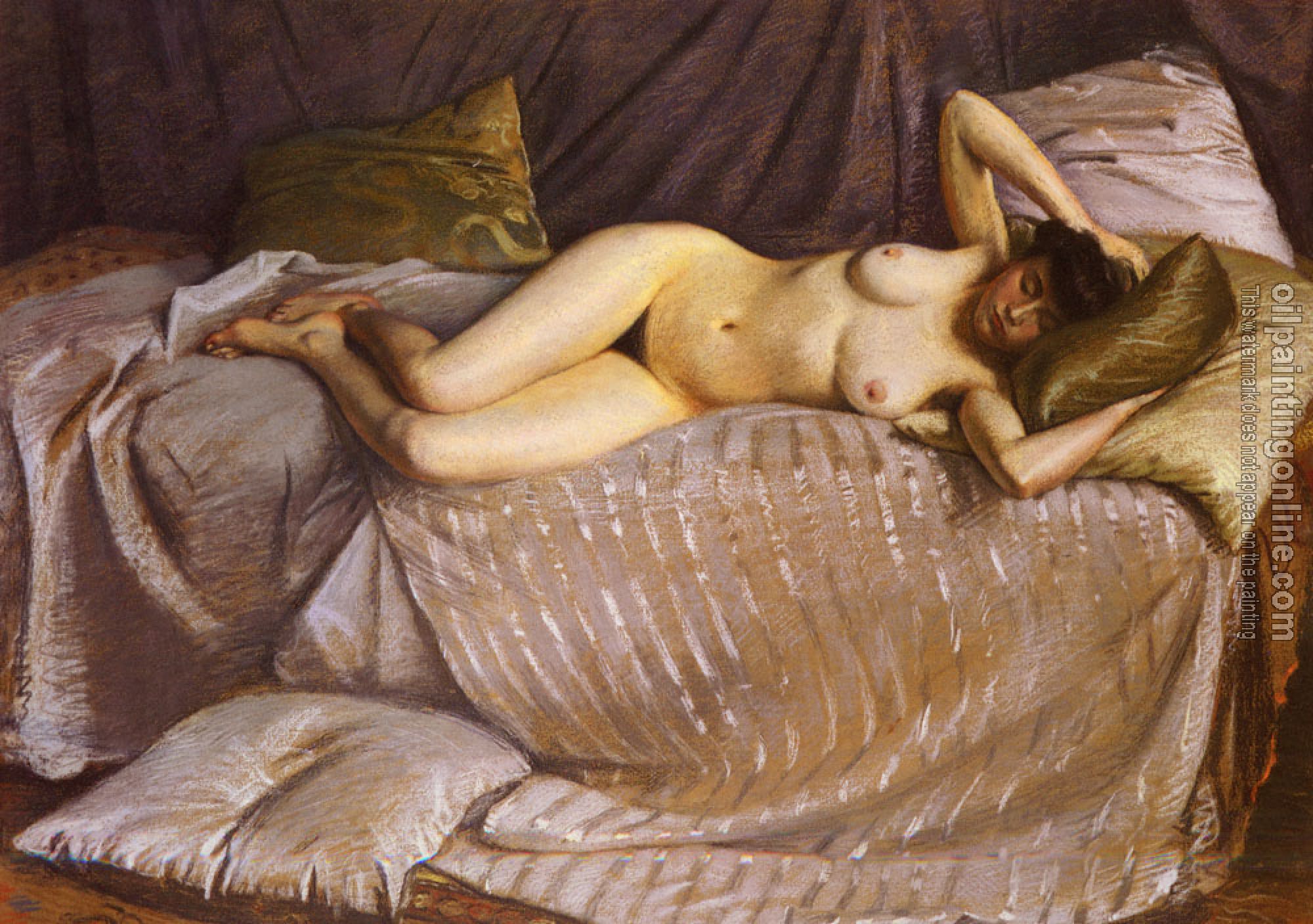 Gustave Caillebotte - Femme Nue Etendue Sur Un Divan